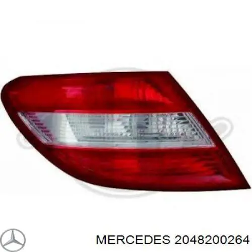 2048200264 Mercedes lanterna traseira direita