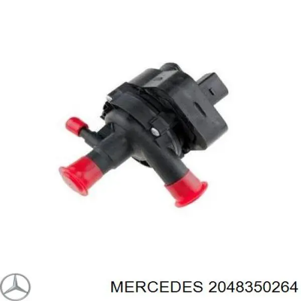Водяной насос охлаждения электрический дополнительный на Mercedes C (W204)