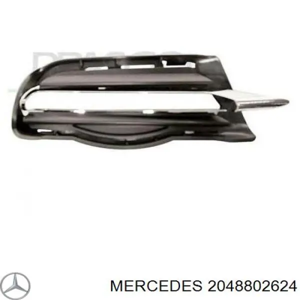 Решетка переднего бампера, правая Mercedes 2048802624 цена, от 45.79 USD