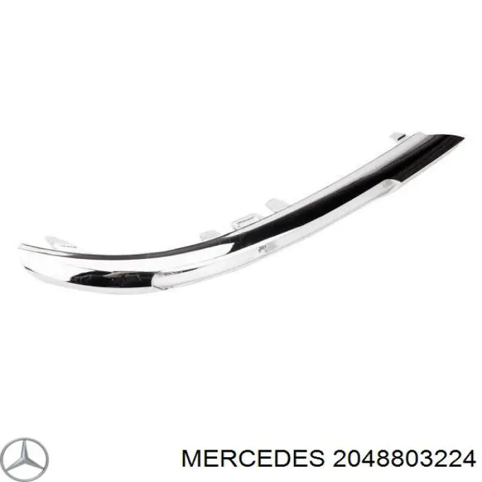 2048803224 Mercedes заглушка (решетка противотуманных фар бампера переднего левая)