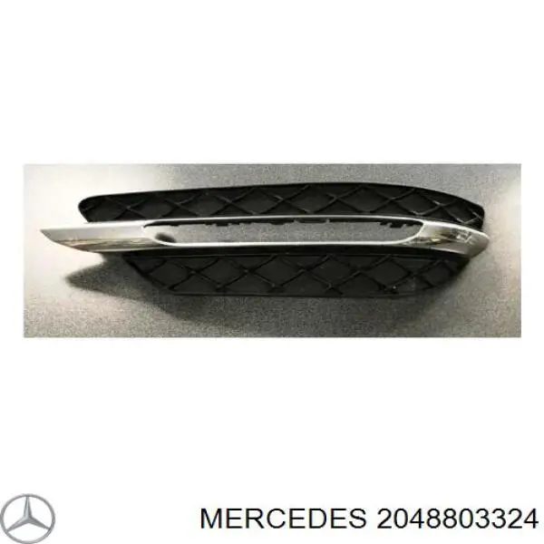 Заглушка, решетка противотуманных фар бампера переднего, правая на Mercedes C (W204)