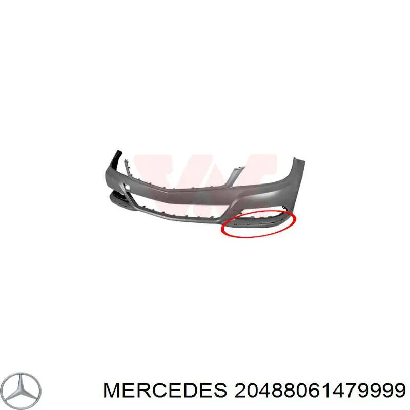 20488061479999 Mercedes pára-choque dianteiro