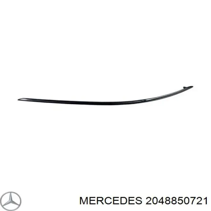 2048850721 Mercedes молдинг бампера переднего левый