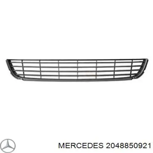 2048850921 Mercedes moldura esquerda do pára-choque traseiro