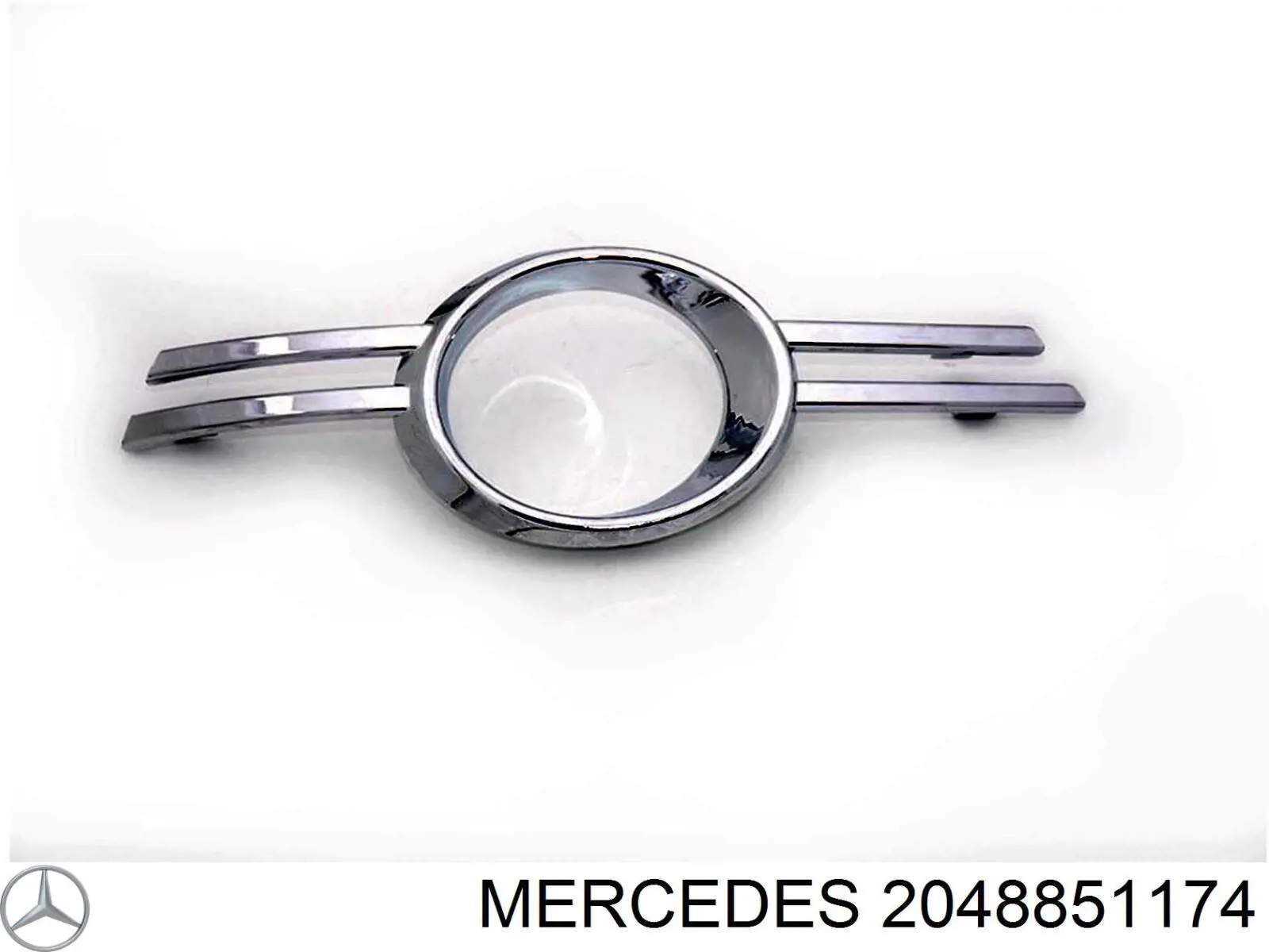 Оправа туманки на Mercedes C (W204)