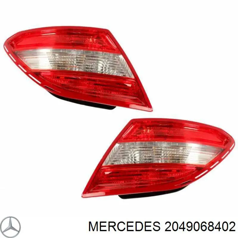 Фонарь задний правый 2049068402 Mercedes