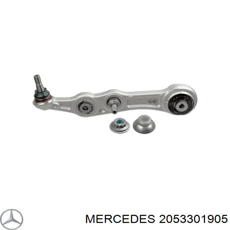 2053301905 Mercedes braço oscilante inferior esquerdo de suspensão dianteira