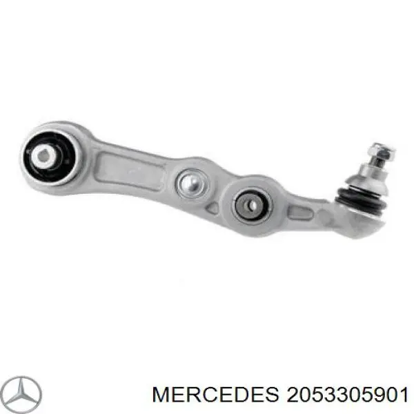 2053305901 Mercedes braço oscilante inferior esquerdo de suspensão dianteira