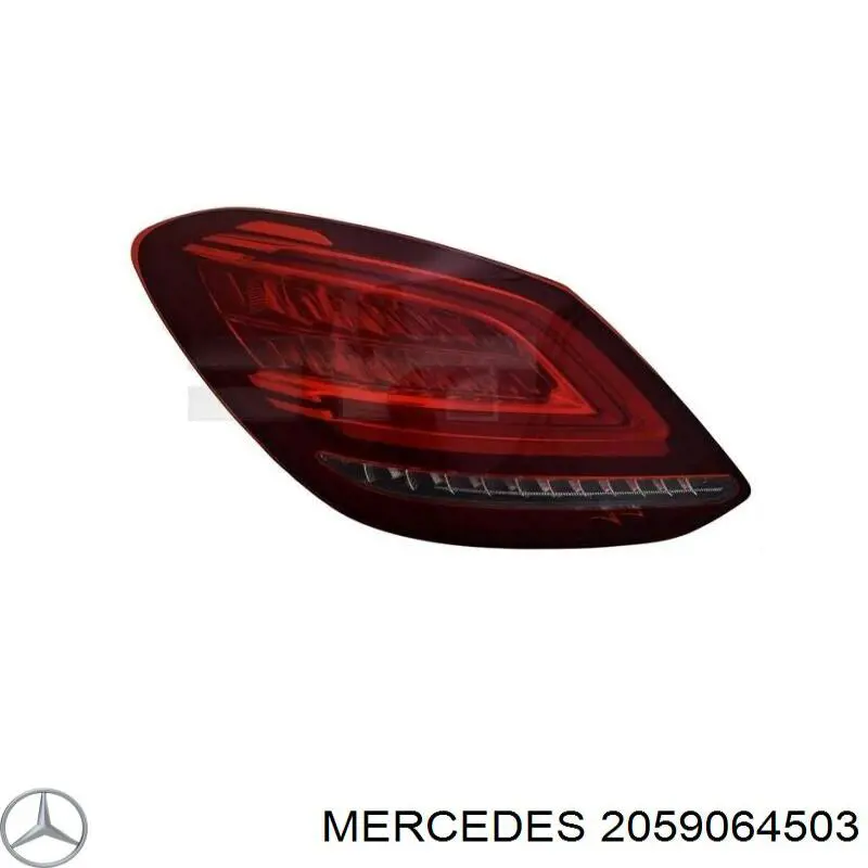 Фонарь задний левый 2059064503 Mercedes