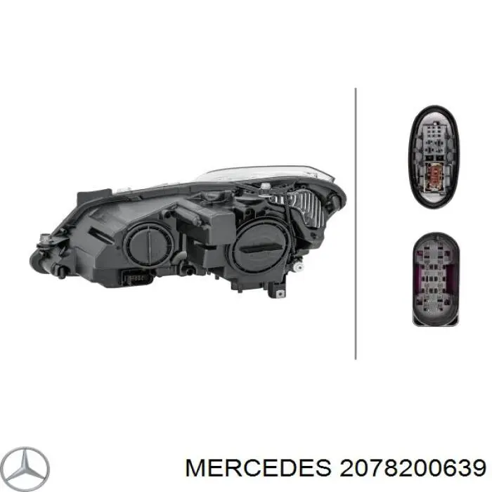A207820063964 MERCEDES Faro derecho original y equivalente
