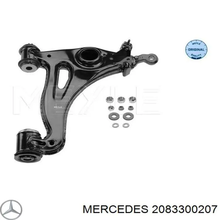 2083300207 Mercedes braço oscilante inferior direito de suspensão dianteira