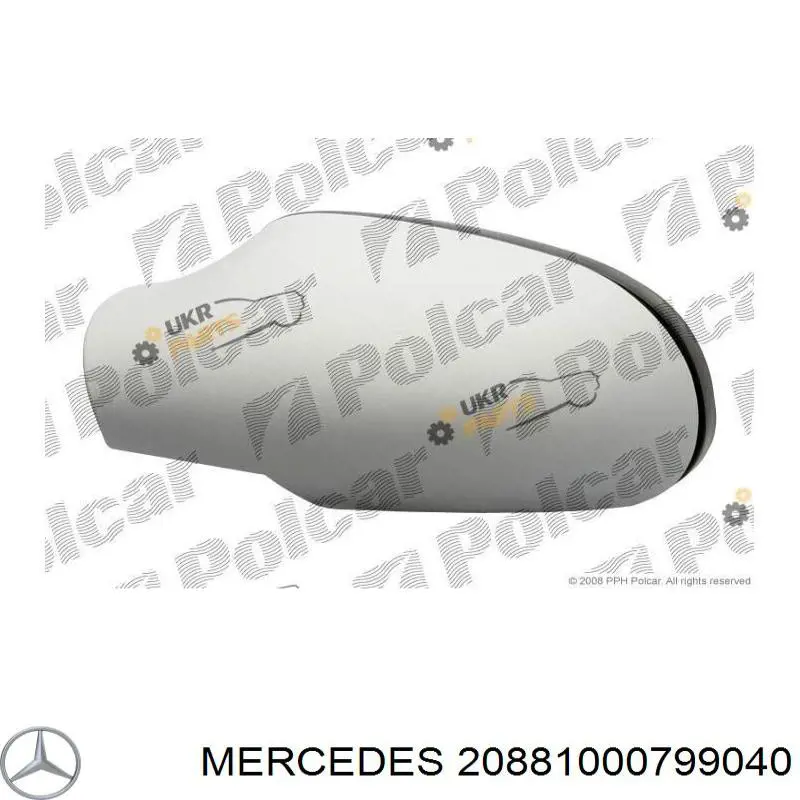 Правое боковое зеркало 20881000799040 Mercedes