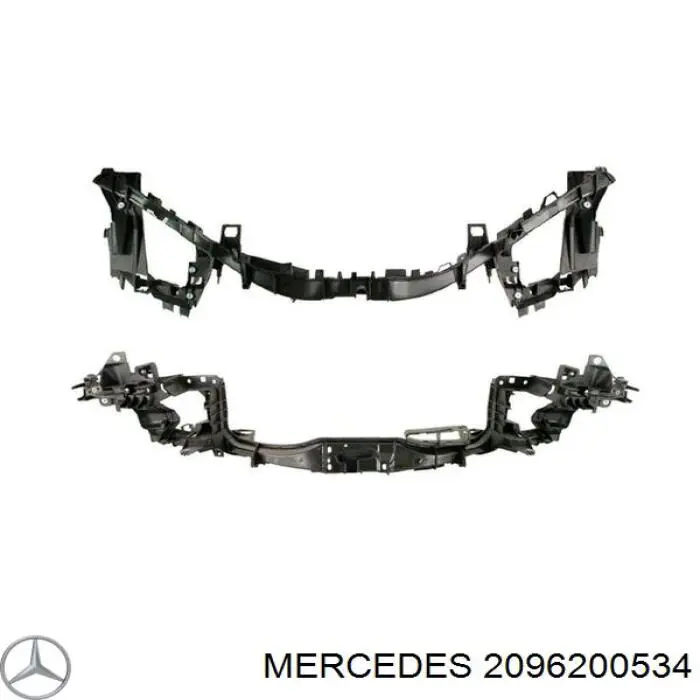 A2096200534 Mercedes суппорт радиатора левый (монтажная панель крепления фар)