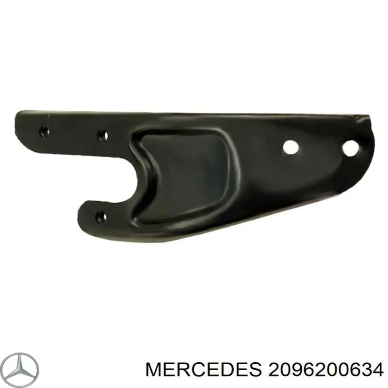 A2096200634 Mercedes суппорт радиатора правый (монтажная панель крепления фар)