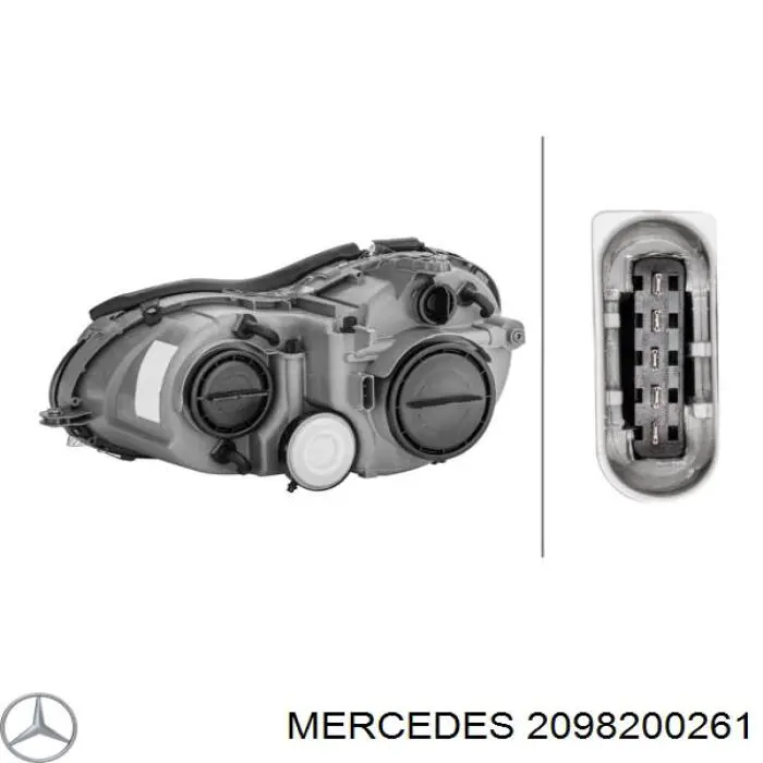 2098200261 Mercedes фара правая