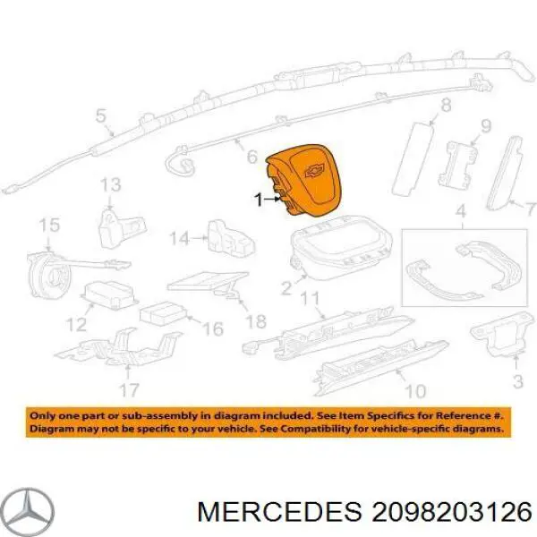 2218700092 Mercedes датчик дождя