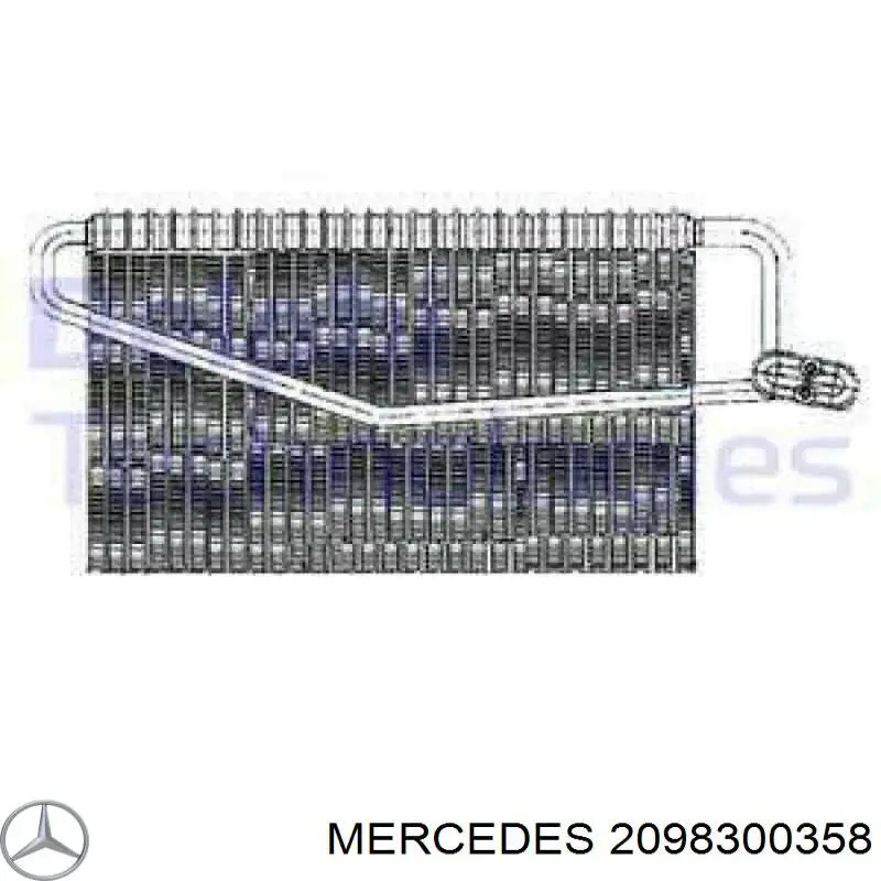 2098300358 Mercedes испаритель кондиционера