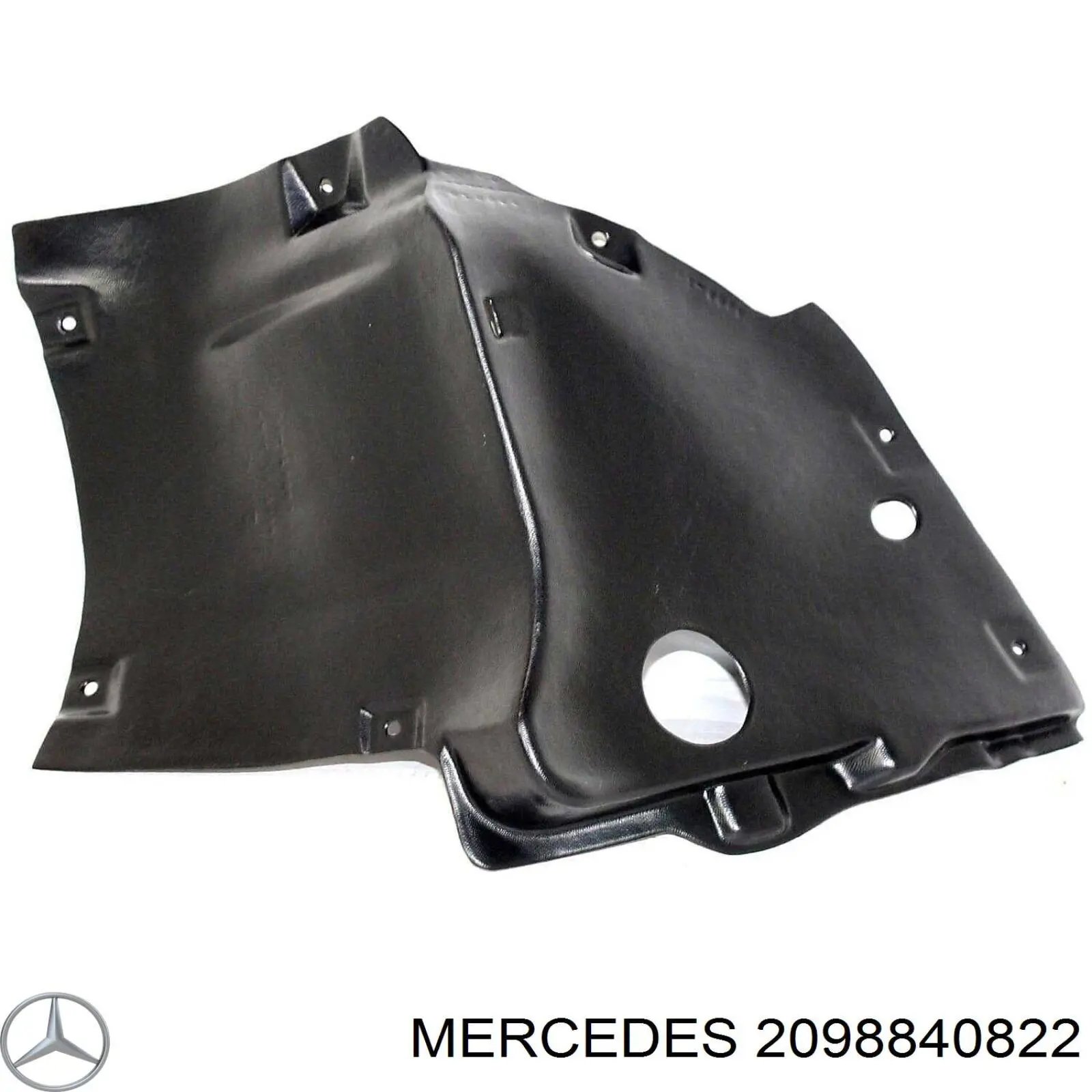Купить 2098840822 Mercedes Подкрылок крыла переднего правый задний