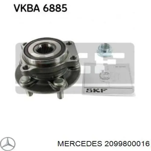 Подшипник задней ступицы 2099800016 Mercedes