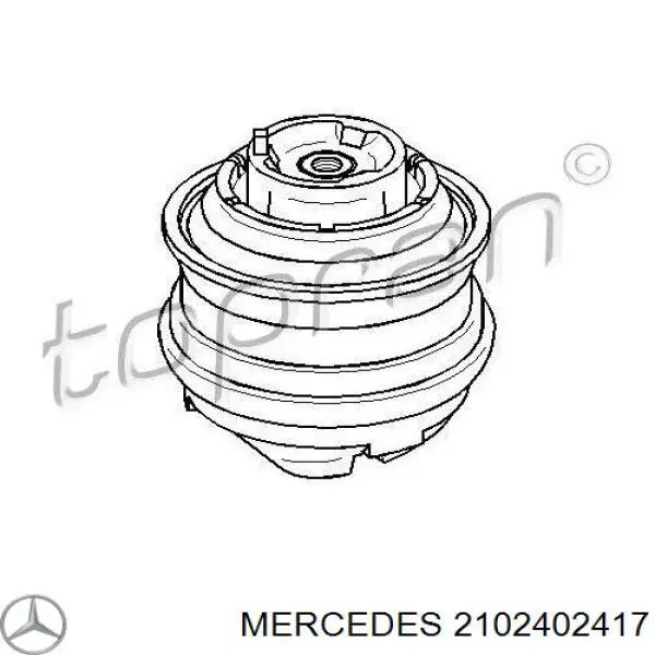 2102402417 Mercedes подушка (опора двигателя правая)