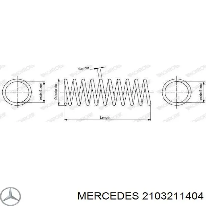 Передняя пружина 2103211404 Mercedes