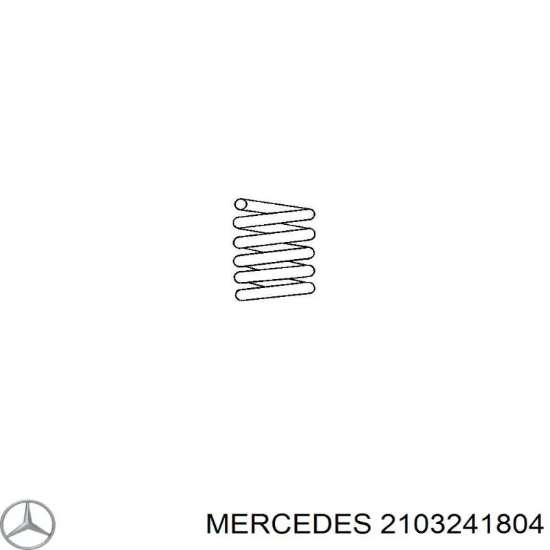 210 324 18 04 Mercedes пружина задняя
