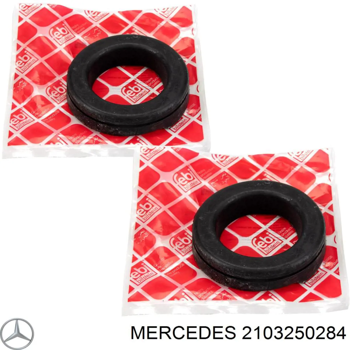 2103250284 Mercedes проставка (резиновое кольцо пружины задней верхняя)