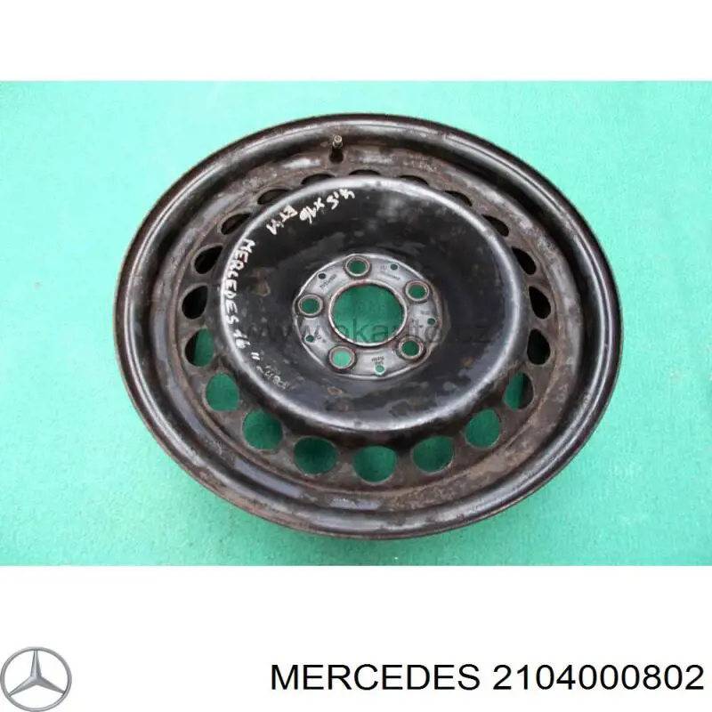 2104000802 Mercedes discos de roda de aço (estampados)