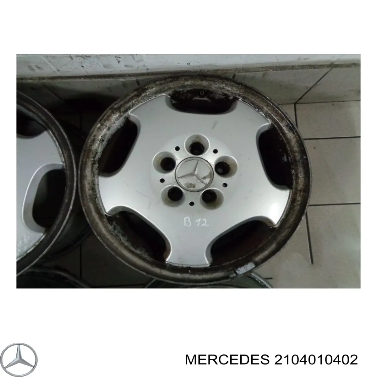 B66470093 Mercedes discos de roda de aleação ligeira (de aleação ligeira, de titânio)