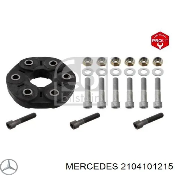 2104101215 Mercedes муфта кардана эластичная