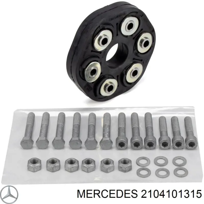 2104101315 Mercedes муфта кардана эластичная передняя