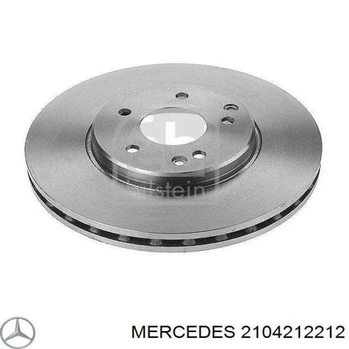 Передний тормозной диск Mercedes 2104212212