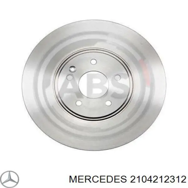 2104212312 Mercedes диск тормозной передний