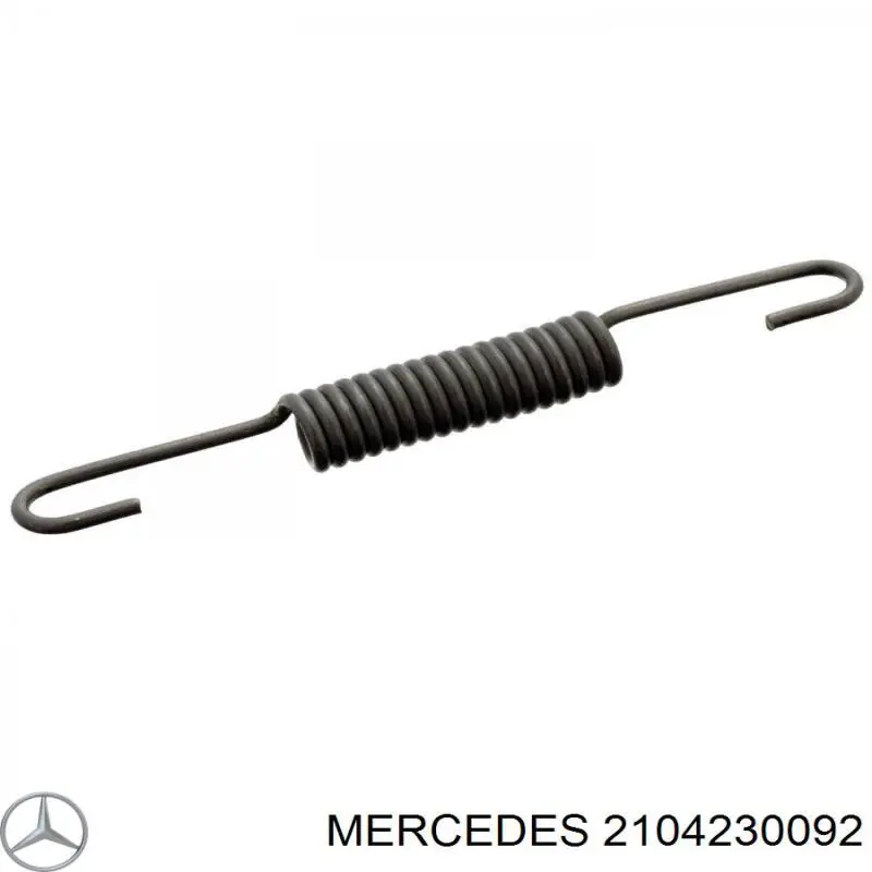 2104230092 Mercedes пружина задних барабанных тормозных колодок