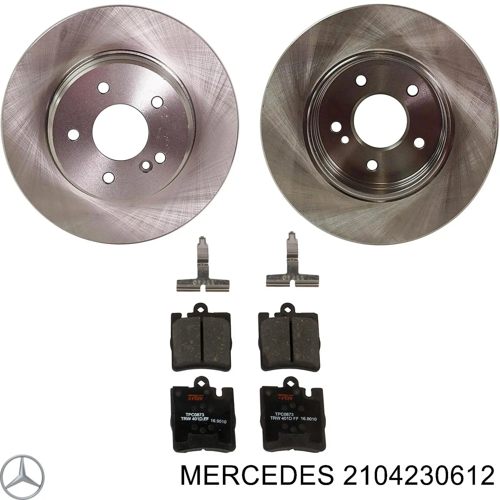 Задний тормозной диск Mercedes 2104230612 цена, от 29.48 USD