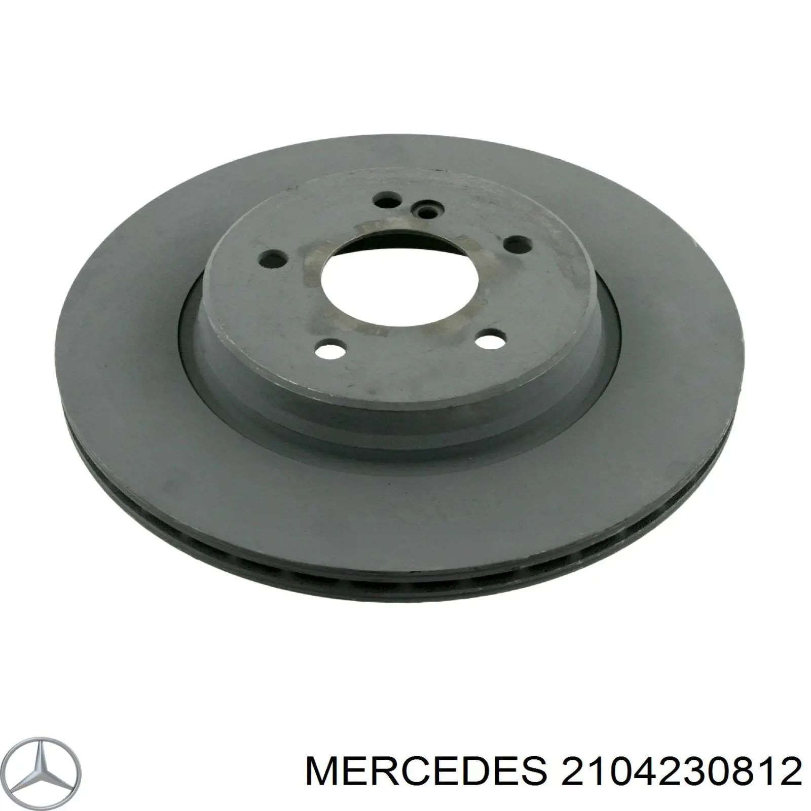 2104230812 Mercedes диск тормозной задний