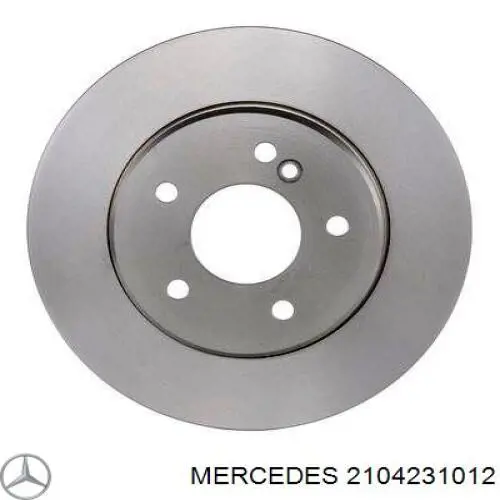 2104231012 Mercedes диск тормозной задний