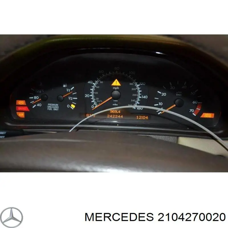 Alavanca de libertação do freio manual (de estacionamento) para Mercedes E (S210)