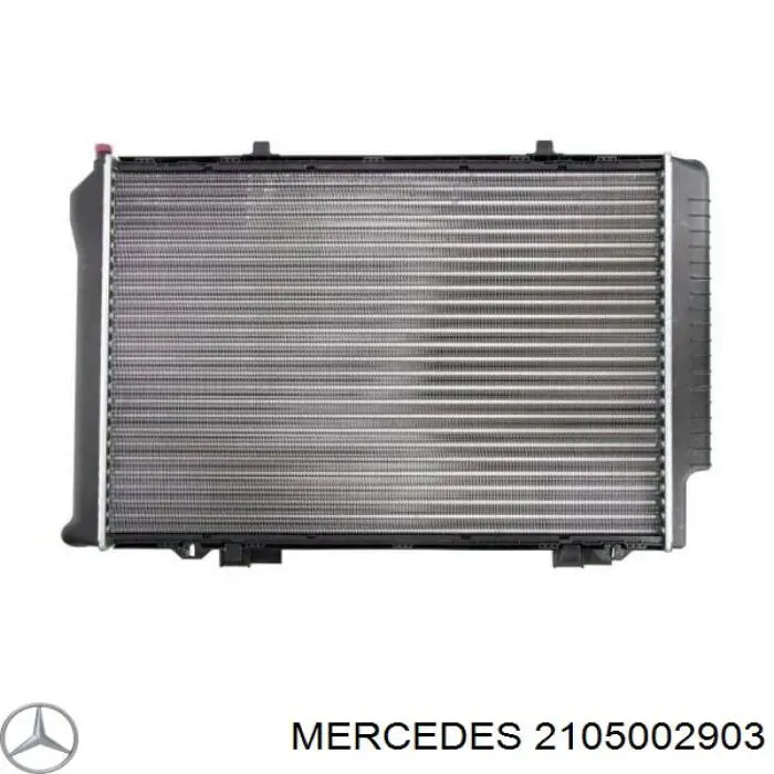 2105002903 Mercedes radiador de esfriamento de motor