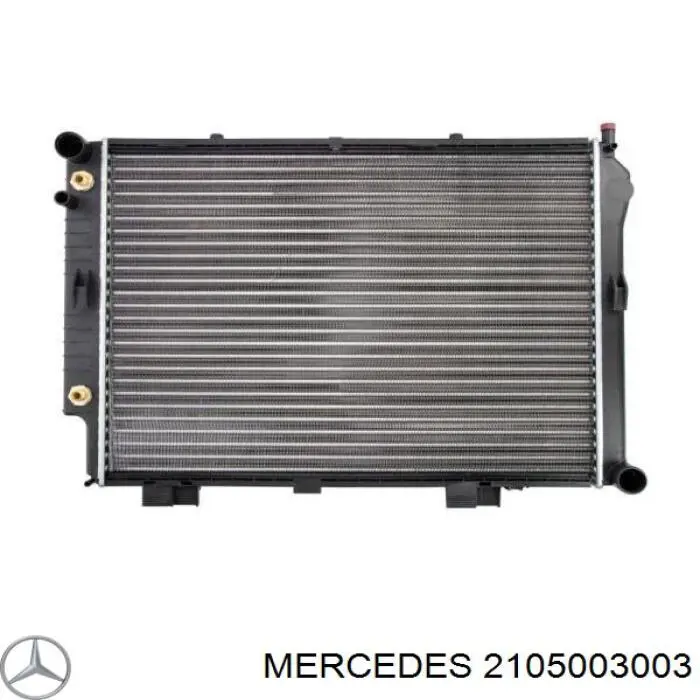 2105003003 Mercedes radiador de esfriamento de motor