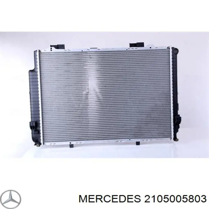 2105005803 Mercedes radiador de esfriamento de motor