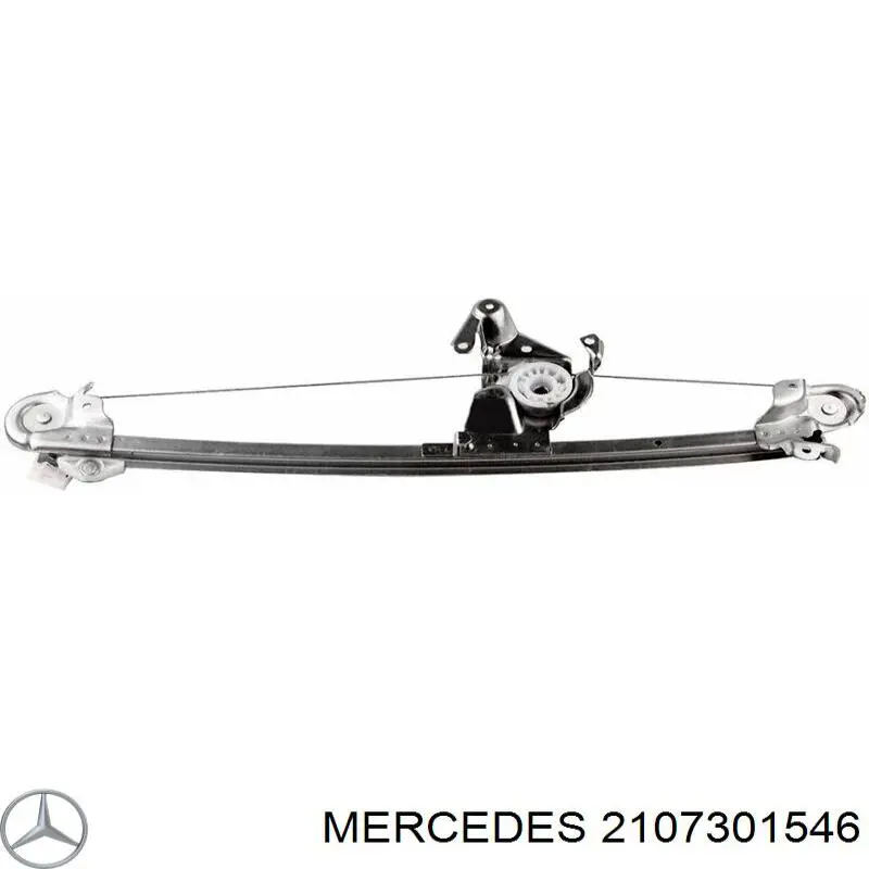2107301546 Mercedes mecanismo de acionamento de vidro da porta traseira esquerda