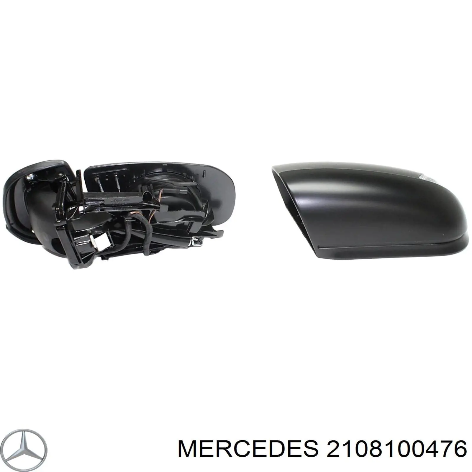 2108100476 Mercedes espelho de retrovisão direito