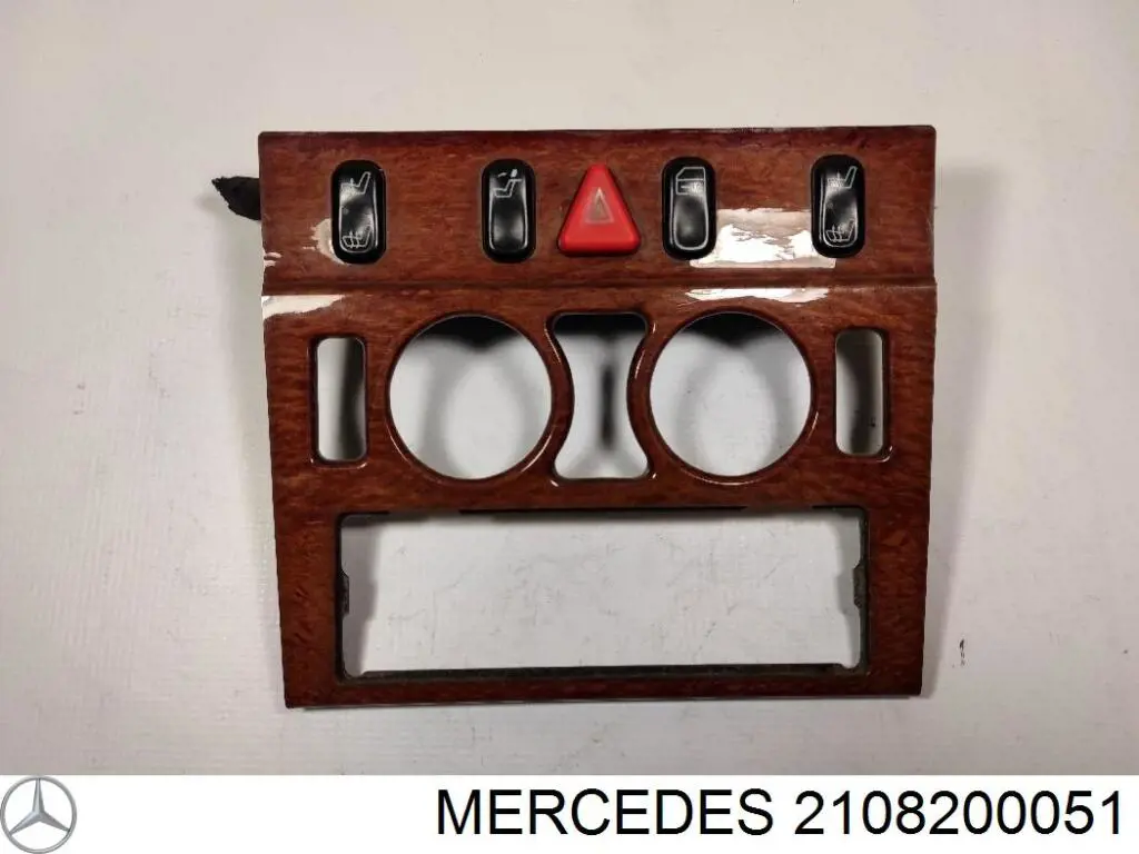 2108200051 Mercedes botão de ativação de aquecimento do assento