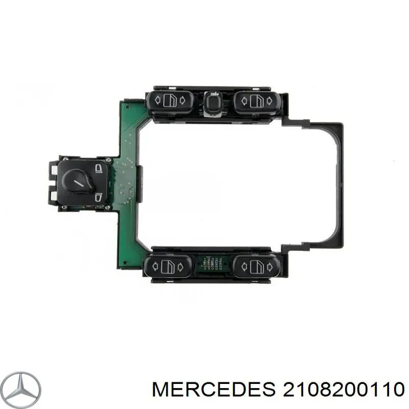 Купить 2108200110 Mercedes Кнопочный блок управления стеклоподъемником центральной консоли