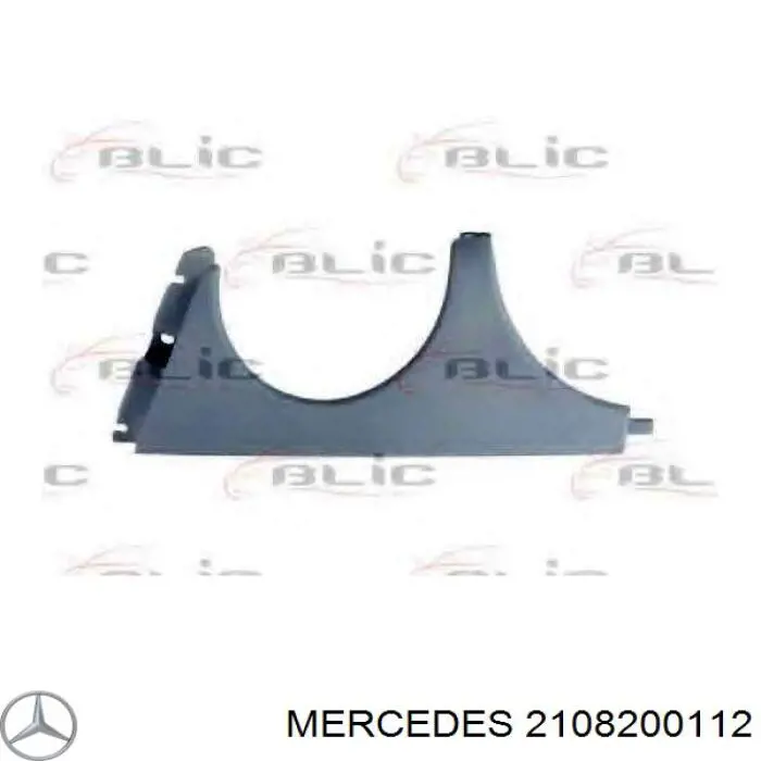 2108200112 Mercedes ripa (placa sobreposta da luz esquerda)