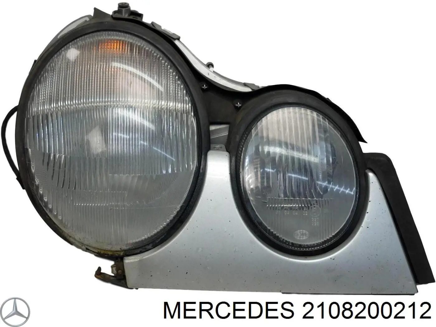 Ресничка (накладка) правой фары Mercedes 2108200212 цена, от 5.06 USD