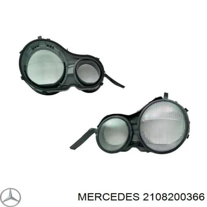 Стекло фары левой 2108200366 Mercedes