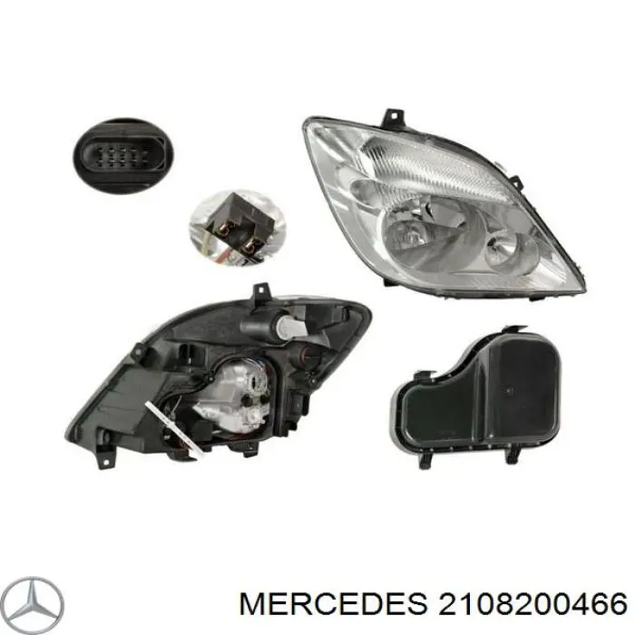 Стекло фары правой Mercedes 2108200466 цена, от 33.50 USD