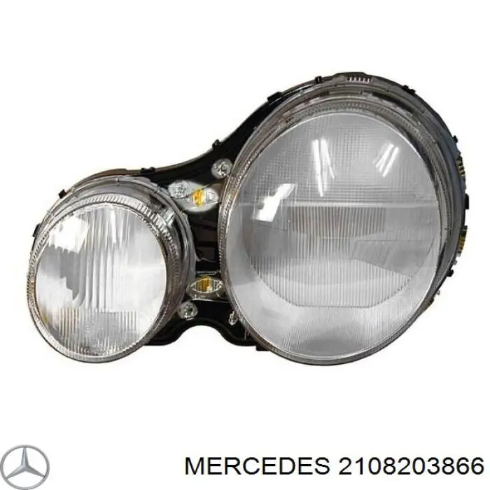 A2108203866 Mercedes стекло фары правой